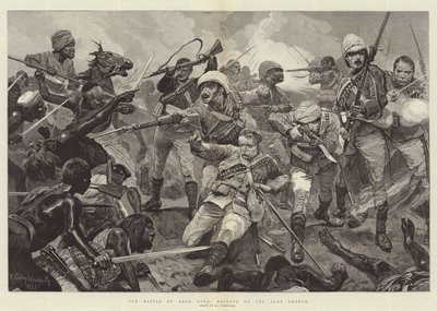 アブクレーの戦い、アラブチャージの反発彫刻 作： Richard Caton Woodville junior